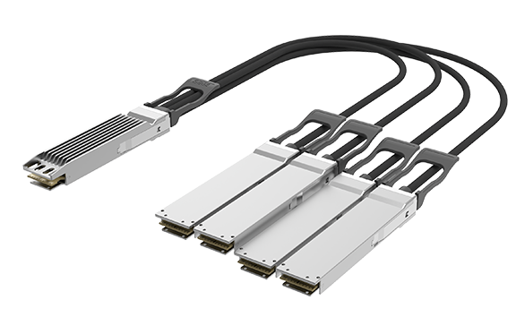 OSFP 800 Gbps to 4 OSFP-RHS 200 Gbps DAC